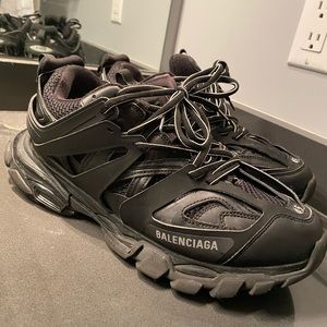Balenciaga black trainers size US 11 (worn)